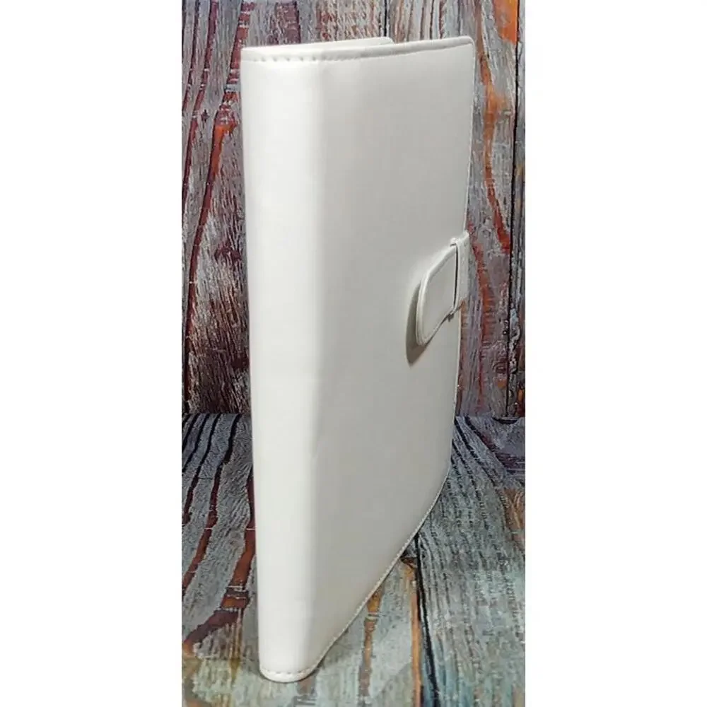 White Faux Leather -‎ Trading Card/Photo Album